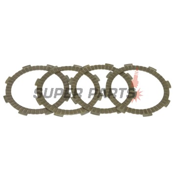Σετ δίσκων συμπλέκτη -TRW- MCC102-4, Honda ATC 185/200E, CR/CRF/CRM 60-100, MB/MBX/MT/MTX/NSR 75-80, TRX 90, XL/XR 100, Yamaha XT/YBR 125 (1974-2016)