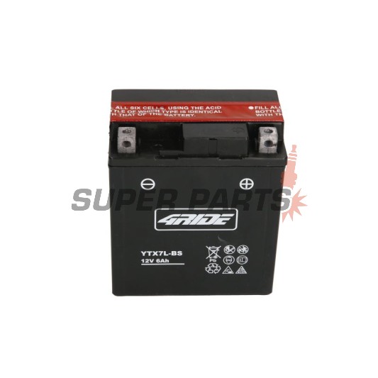Μπαταρία -4 RIDE- YTX7L-BS 4RIDE, 6Ah 12V