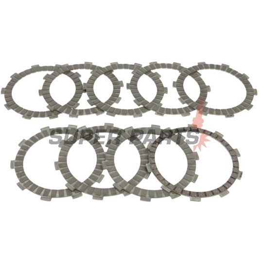 Σετ δίσκων συμπλέκτη -TRW- MCC124-9, Honda CB600F/S Hornet (1998-2006), CBF600 N/S/SA/NA ABS (2004-2007), CBR600F & 900/954RR Fireblade (1991-2003), VF750C Magna (1993-2000), VFR750F/800FI Interceptor (1982-1999)