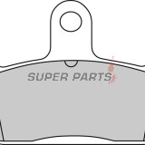 Τακάκια φρένων -FERODO- FDB2101AG, Honda X8R/SZX/XL 50 1977-2002; Kymco Heroism 150 1995-2000; SYM Jet Sport-X 50 2006-2010