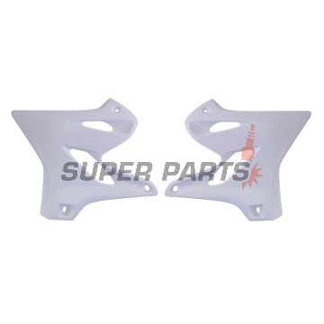 Μπροστινά πλαϊνά πλαστικά -POLISPORT- λευκά, YAMAHA YZ 125/250 2015-2021