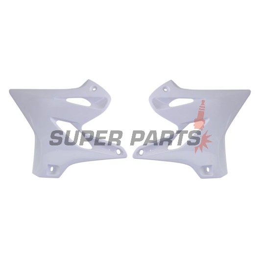Μπροστινά πλαϊνά πλαστικά -POLISPORT- λευκά, YAMAHA YZ 125/250 2015-2021