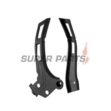 Προστατευτικά πλαισίου -POLISPORT- μαύρο, FANTIC XE; YAMAHA YZ 125/250 2005-2024