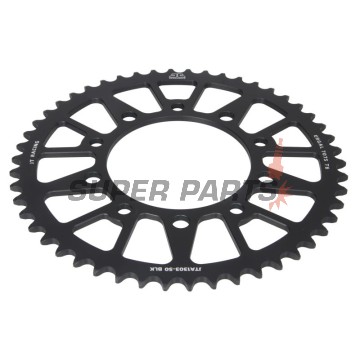 Πίσω γρανάζι -JT- JTA1303,50BLK, 50 δόντια, μαύρο, αλουμινίου, Yamaha YZF-R1 1000 2017