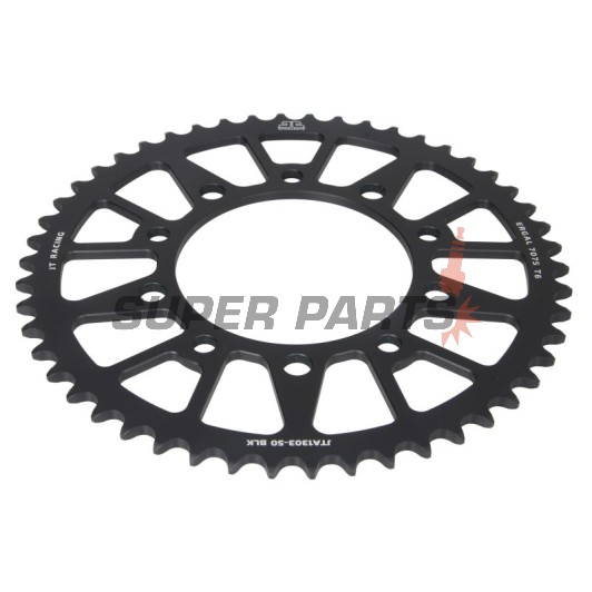 Πίσω γρανάζι -JT- JTA1303,50BLK, 50 δόντια, μαύρο, αλουμινίου, Yamaha YZF-R1 1000 2017
