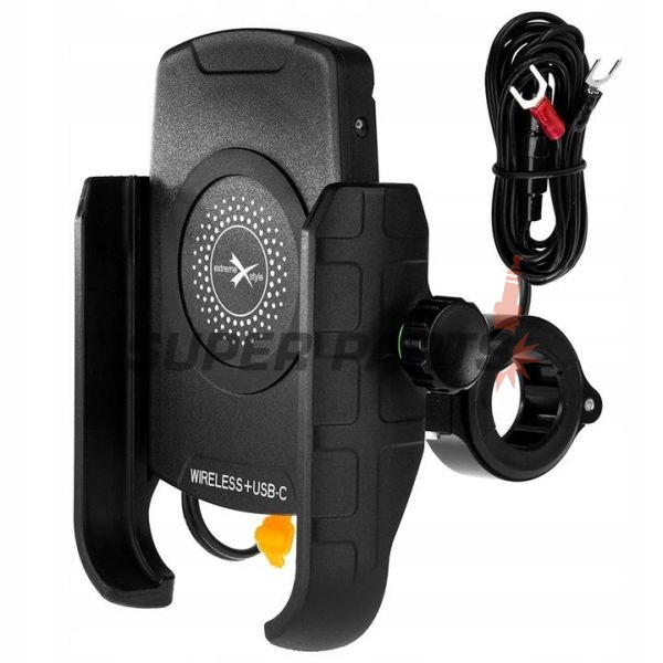 Βάση τηλεφώνου -4 RIDE- με ασύρματο φορτιστής + USB C, αντικραδασμικό - universal
