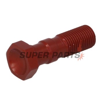 Βίδα banjo -TRW- διπλό, M10x1.00 (Brembo), Κόκκινο