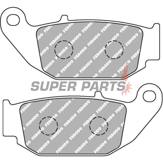 Τακάκια φρένων -FERODO- FDB2275P, Honda CBR 125R 2004-2015, CRF 250M/250L Rally 2014-2018