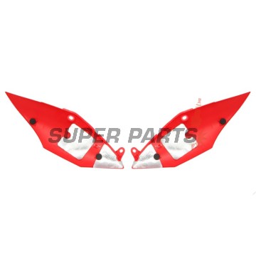 Πίσω πλαϊνά πλαστικά -POLISPORT- κόκκινα, HONDA CRF 250 2018-2021