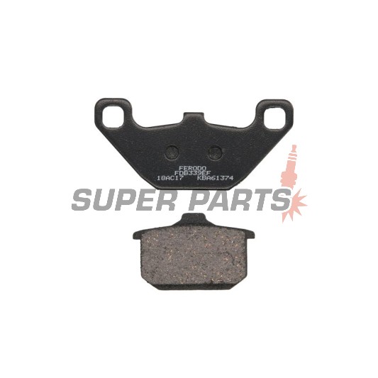 Τακάκια φρένων -FERODO- FDB339EF, Kawasaki EL/ZL Eliminator, EN/VN Vulcan, GPZ Ninja/Uni Trak, GTR, Z/ZX Turbo 250-1500 1983-2000