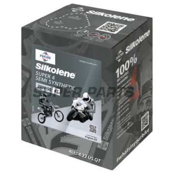 Λάδι κινητήρα -SILKOLENE- 20W50, ημισυνθετικό, 4L CUBE