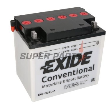 Μπαταρία -EXIDE- Y60-N24L-A, 28Ah 12V