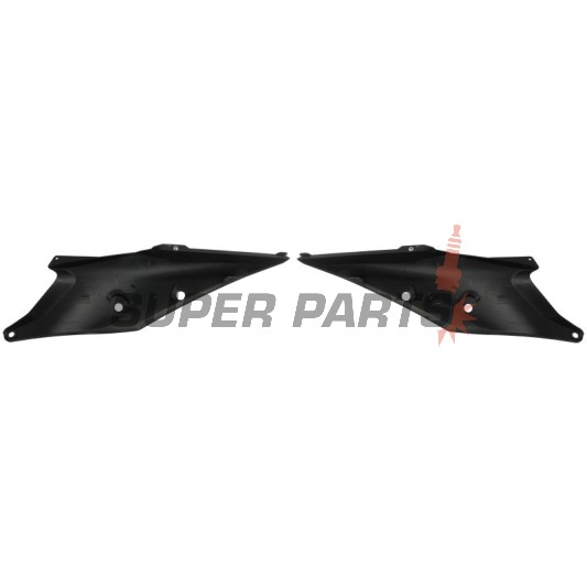 Πίσω πλαϊνά πλαστικά -POLISPORT- πορτοκαλί, KTM EXC, EXC-F, SX, SX-F, XC, XC-F 125-450 2019-2022
