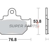 Τακάκια φρένων -TRW- MCB550, Maico 250/500 Cross-Enduro, Suzuki GZ Marauder 125/250, LS650 Savage, RM125, TU250X, VL Intruder 125/250LC (1985-2019)