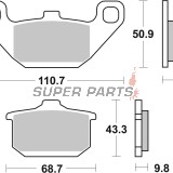 Τακάκια φρένων -BREMBO- 07KA0808, Hyosung GA/Kawasaki EL/EN/EX/GPX/GPZ/GTR/KLE/KZ/VN/Z/ZG/ZL/ZX (1983-2003)