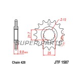 Μπροστινό γρανάζι -JT- JTF1587,19, 19 δόντια, Yamaha FZR 400 1990-1992, SR 400 2014-2017, SR 500 1991-1999