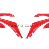Μπροστινά πλαϊνά πλαστικά -POLISPORT- κόκκινα, HONDA CRF 250/450 2009-2013