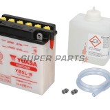 Μπαταρία -YUASA- YB5L-B + ELEKTROLIT, 5Ah 12V