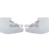 Πίσω πλαϊνά πλαστικά -POLISPORT- λευκά, HONDA CR 125/250 2002-2007