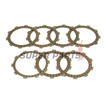 Σετ δίσκων συμπλέκτη -FERODO- FCD1116, Honda CB500/500S & CB650F/E (1994-2017), CBF500 ABS (2004-2008), CBR400RR/650F (1990-2017), CRM250AR (1994-1998), NSR250R (1987-1993), VT600C Shadow (1988-2003), XL600V Transalp (1987-2000), Suzuki DR-Z