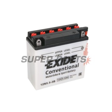 Μπαταρία -EXIDE- 12N5.5-3B, 6Ah 12V