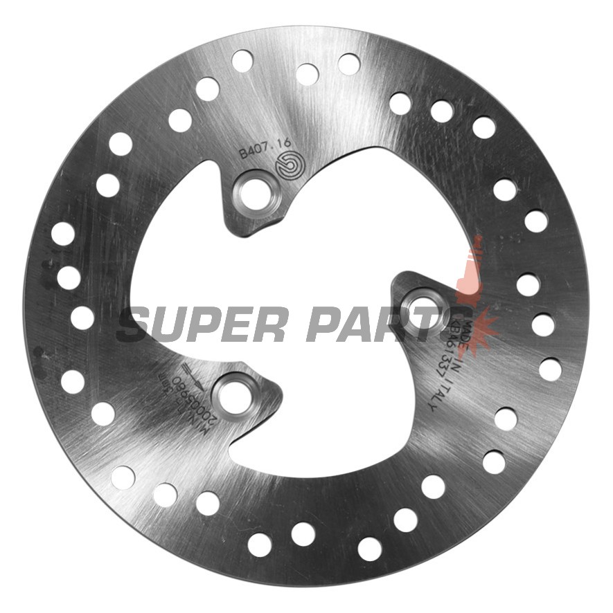 Δίσκος φρένου -BREMBO- 68B40716, Benelli 491, K2, Naked; Beta Ark, Eikon, Quadra; Honda Bali, SJ, Sky; MBK Booster, Stunt, Nitro; Peugeot Buxy, Elyseo, Elystar, Jet Force, Looxor, Ludix, SV, Speedake, Squab, TKR, Vivacity (1990s-2006)