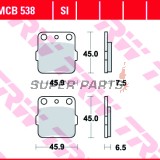 Τακάκια φρένων -TRW- MCB538SI, Honda ATC200/250R/350X, TRX250X/250EX/300EX/400EX Kawasaki KFX400/450R, KH100, KSF250 Mojave, KX80/85, KXF/XT Tecate 250 Suzuki RM65/125 (1978-2011)
