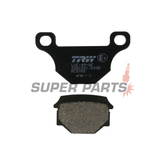 Τακάκια φρένων -TRW- MCB765, Aprilia RX 125 (2008-2010), Derbi Mulhacen 125 (2007-2008), Derbi Terra 125/Adventure (2008), Keeway Speed 125/150 (2006)
