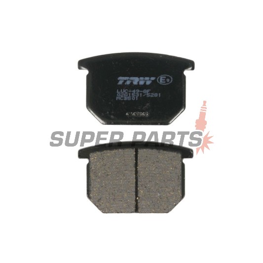 Τακάκια φρένων -TRW- MCB501, Suzuki GR 650X (1985-1989), GS 550/650 Katana/450E (1980-1988), GSX 400S Sport/750S Katana/1100E-EX (1980-1987)