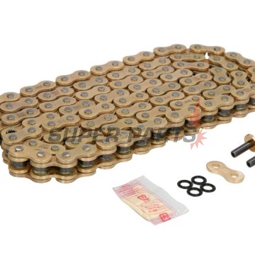 Αλυσίδα -DID- 520ZVMXG&G-110, μέγεθος 520, 110 κρίκοι, διπλό ενισχυμένη, χρυσή