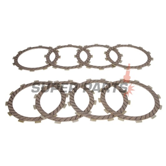 Σετ δίσκων συμπλέκτη -4 RIDE- TCS4435, Kawasaki GPZ/ZXR/ZX-7R/ZX-9R, KLR 650, KX 250, VN Vulcan 750-900, W 650/800, Z 750, Suzuki RM 250 (1976-2017)