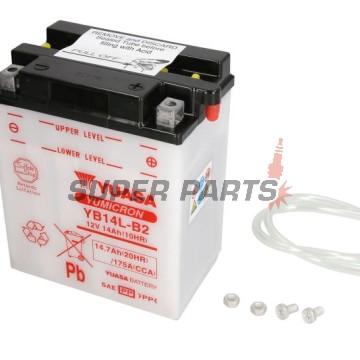 Μπαταρία -YUASA- YB14L-B2, 15Ah 12V