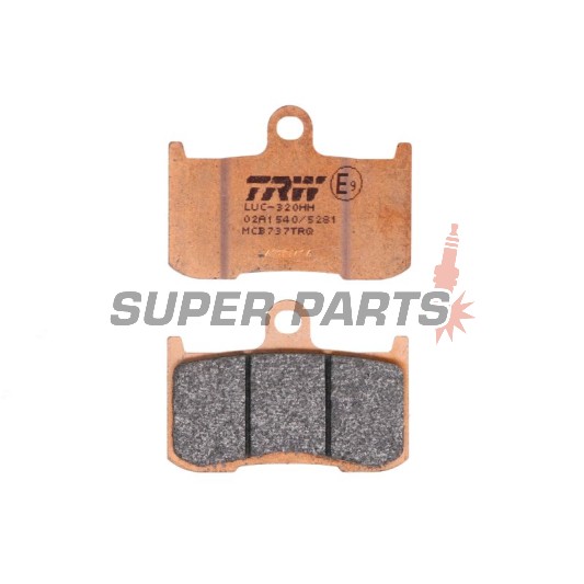 Τακάκια φρένων -TRW- MCB737TRQ, Kawasaki Z/ZR/ZRX - Z800/Z900/Z1000, ZR800, ZRX400 - 400-1000cc, 1998-2018