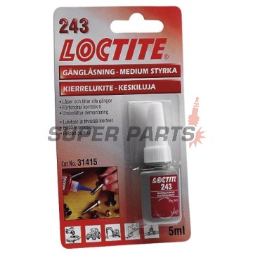 Ασφαλιστικό σπειρωμάτων -LOCTITE- 243, κατά αυτολύσιμο, 5ml