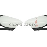 Πίσω πλαϊνά πλαστικά -POLISPORT- μαύρο/λευκό, YAMAHA YZ 450 2010-2013