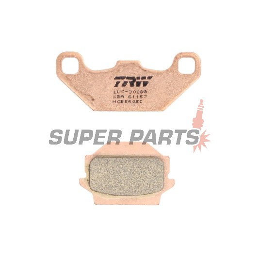 Τακάκια φρένων -TRW- MCB560SI, Kawasaki KEF300 Lakota/Lakota Sport (1995-2003), KFX250/KSF250 Mojave (1987-2004), KXF250 Tecate (1987-1989)