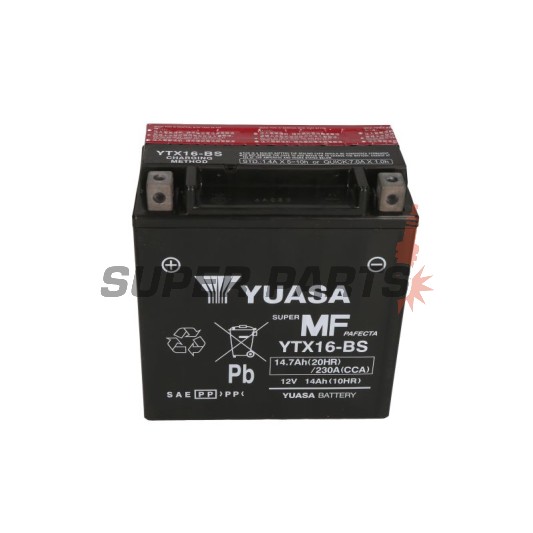 Μπαταρία -YUASA- YTX16-BS, 15Ah 12V