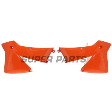Μπροστινά πλαϊνά πλαστικά -POLISPORT- πορτοκαλί, KTM EXC, SX 125-380 2001-2004