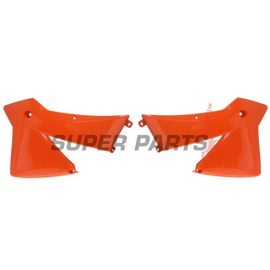 Μπροστινά πλαϊνά πλαστικά -POLISPORT- πορτοκαλί, KTM EXC, SX 125-380 2001-2004