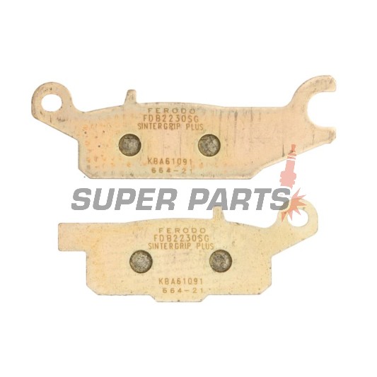 Τακάκια φρένων -FERODO- FDB2230SG, Yamaha YFM Raptor 250/250R, Grizzly 550/700 4x4 EPS, Grizzly FI Auto, Grizzly EPS LE/SE