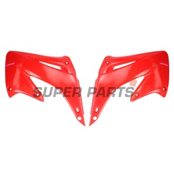 Μπροστινά πλαϊνά πλαστικά -POLISPORT- κόκκινα, HONDA CR 125/250 2002-2007