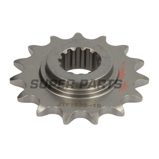 Μπροστινό γρανάζι -JT- JTF1538,15, 15 δόντια, Kawasaki Z 750 2003-2012, Z 800 2013-2016, ZR 750 2005-2006, ZR 800 2013