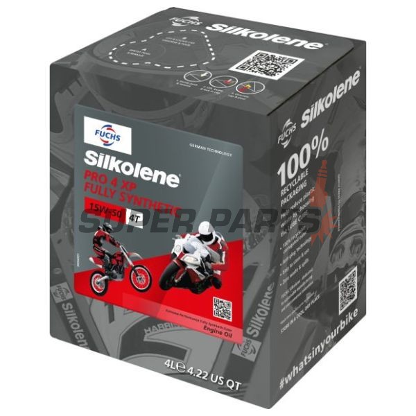 Λάδι κινητήρα -SILKOLENE- 15W50 - XP, πλήρως συνθετικό + εστέρας, 4L CUBE