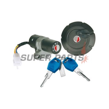 Σετ κλειδαριών με τάπα ρεζερβουάρ -VICMA- Yamaha DT 50R/50X Supermotard, XT 125R/125X 2007-2010