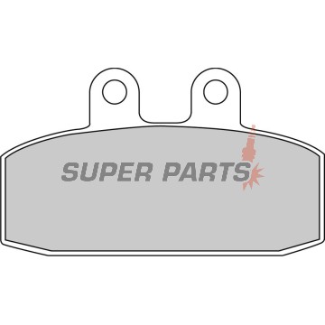 Τακάκια φρένων -FERODO- FDB438P, Aprilia Atlantic/Scarabeo/Sportcity 125-500, Leonardo 250-300, Tuareg 125-600, Cagiva Blues/Mito/Roadster 50-200, Gilera Dakota/ER/XRT 125-600, Honda NSR/CRM/XL 125, Malaguti Spider Max 500, Peugeot Speedake 50, Sachs Road
