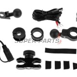 Βάση τηλεφώνου -4 RIDE- με USB φορτιστής, αντικραδασμικό, 12-30mm στήριξη - universal