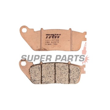 Τακάκια φρένων -TRW- MCB817SH, Honda CD 250U, CH 125 Spacy, MBX 50SD, VFR 1200F; Hyosung Comet/GT/GV Karion/RX/XRX 125/250/650/700; Kymco Nexxon 50, Pulsar 125 - 50/125/250/650/700/1200cc, 1985-2010