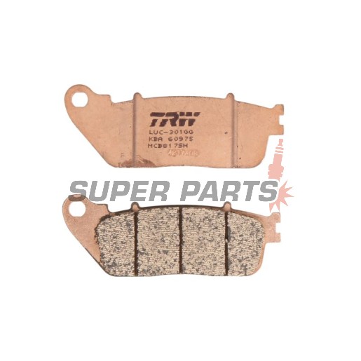 Τακάκια φρένων -TRW- MCB817SH, Honda CD 250U, CH 125 Spacy, MBX 50SD, VFR 1200F; Hyosung Comet/GT/GV Karion/RX/XRX 125/250/650/700; Kymco Nexxon 50, Pulsar 125 - 50/125/250/650/700/1200cc, 1985-2010