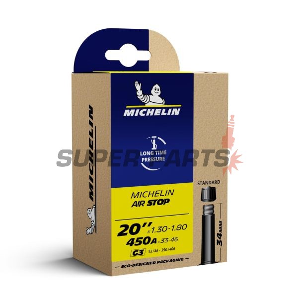 Σαμπρέλα ποδηλάτου -MICHELIN- 450X33/46A ; 20X1.30-1.80