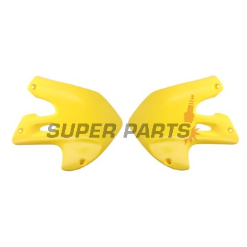 Μπροστινά πλαϊνά πλαστικά -POLISPORT- κίτρινα, SUZUKI RM 125/250 1999-2000